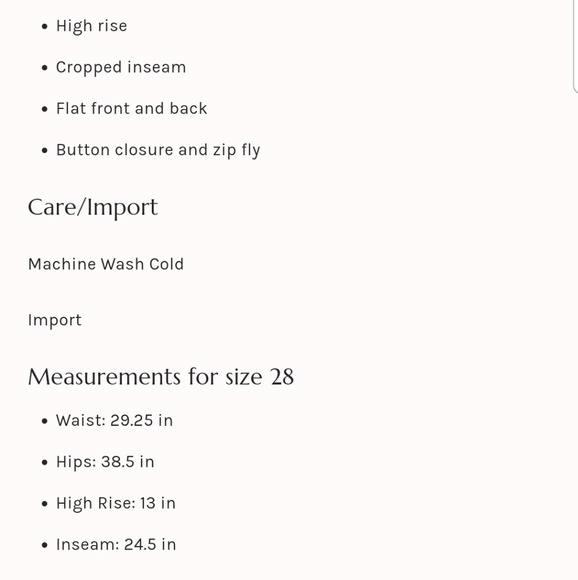 Free People Patti High-Rise, Cropped ivory jeans - Picture 8 of 8